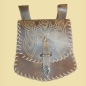 Preview: Wikinger Gürteltasche mit Knotenmuster und Flechtnähten