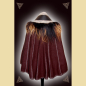 Preview: Short, brown musketeer coat, decorated with sheepskin and embroidered borders