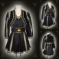 Preview: Costume set consisting of tunic, bolero jacket, and belt, black