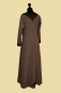 Preview: Female Viking cloak taupe and dark brown