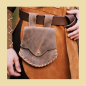 Preview: Gürteltasche aus Leder mit Patronenverschluß