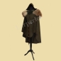 Preview: Traveling cloak with fur, half-long