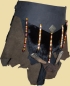 Preview: Leather skirt with bones and beads