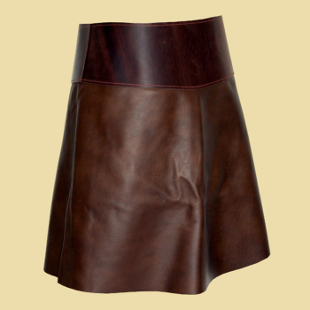 Preview: Asymmetrical leather skirt