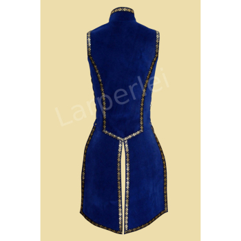 Prunkwaffenrock aus Leder, blau