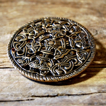 Viking disc brooch in borre style