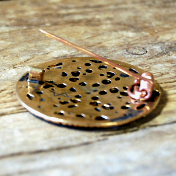 Viking disc brooch in borre style