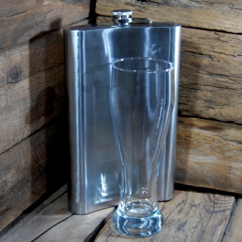 Belt Bottle with black fur