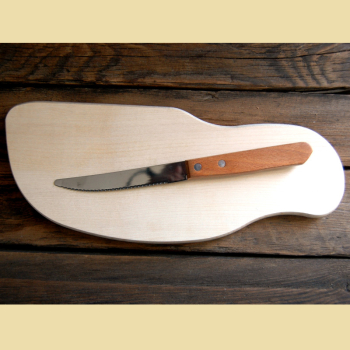 Dining board with knife slot