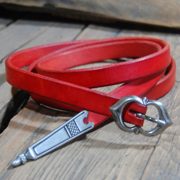 Hochmittelalterlicher Gürtel in blau