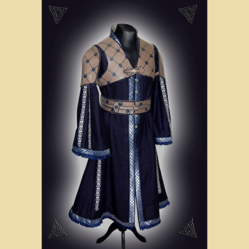 Larp Outfit aus Leder und Leinen für Männer