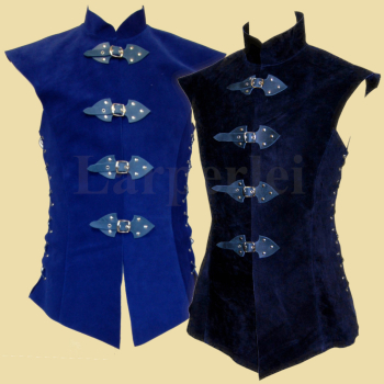 long leather doublet