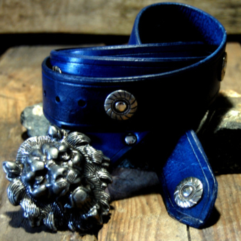 Preview: mittelalterlicher Löwenkopf Gürtel