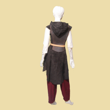 Preview: Waffenrock mit Kapuze - dunkelbraun