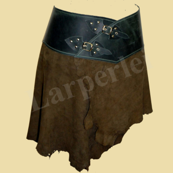 Preview: Asymmetrischer Lederrock