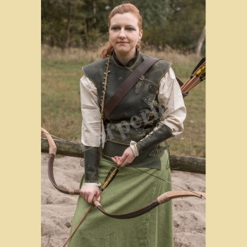 Asymmetric Leather Armour