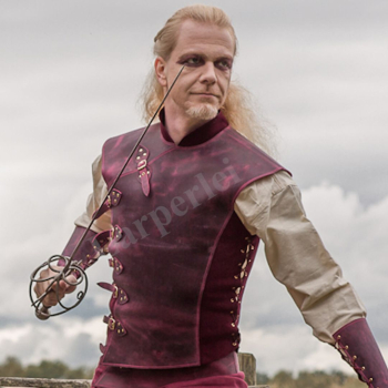 Asymetric soft leather armour