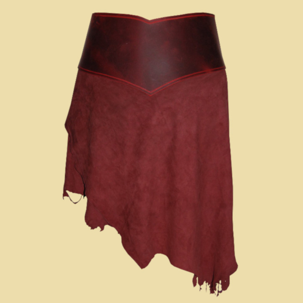 Asymmetrischer Lederrock "Elma" - Wunschanfertigung