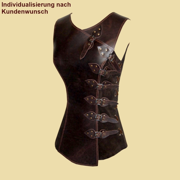 Asymmetric Leather Armour