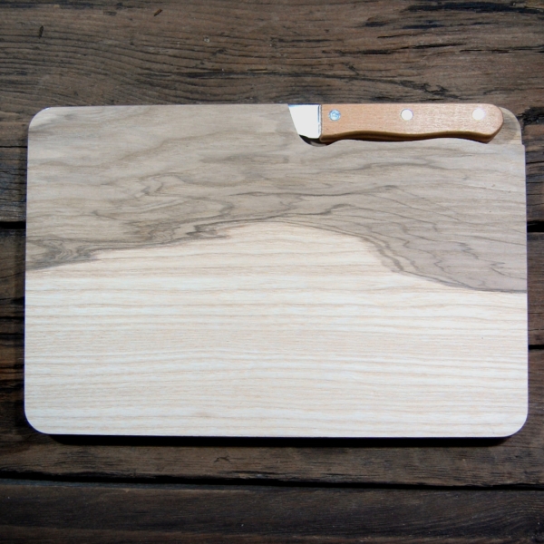 Dining board with knife slot