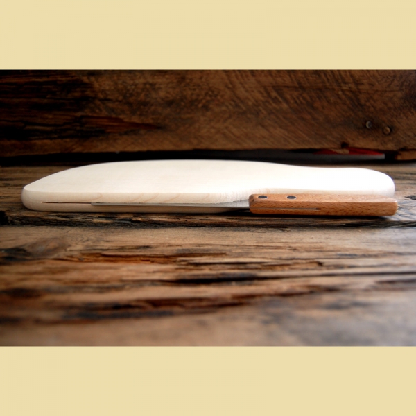 Dining board with knife slot