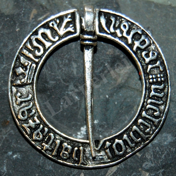 Round Fürspan with Writing