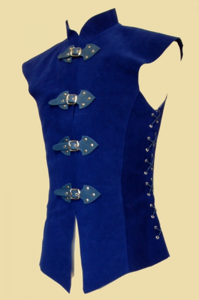 long leather doublet