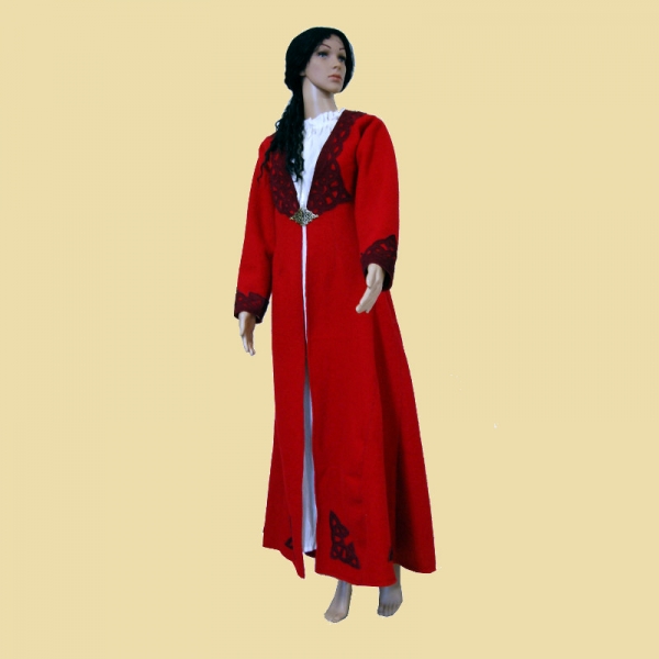 Female Viking cloak red