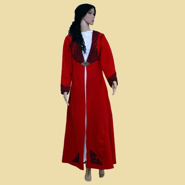 Female Viking cloak red