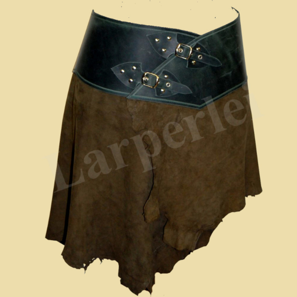 Asymmetrischer Lederrock