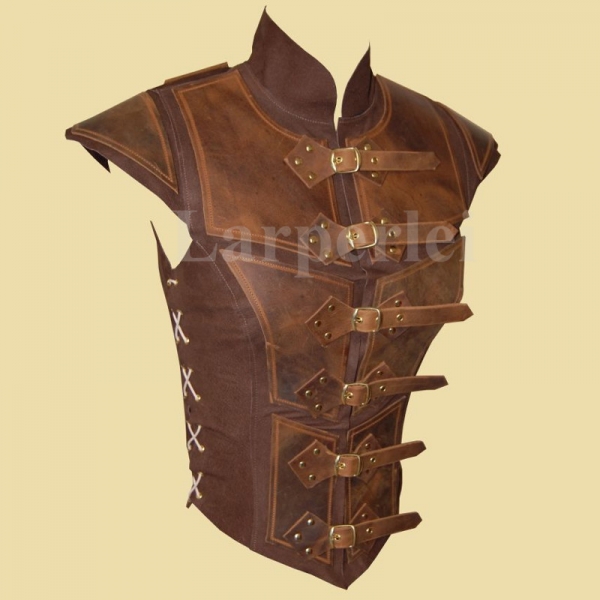 Reinforced jerkin - light brown