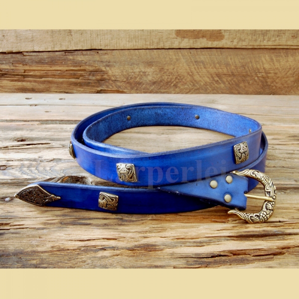 Viking Belt Ornulf - blue