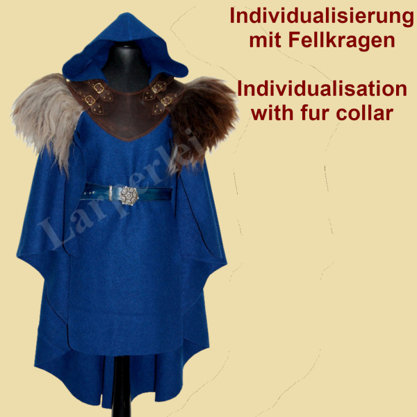 Reiseumhang, halblang, Individualisierung mit Fell