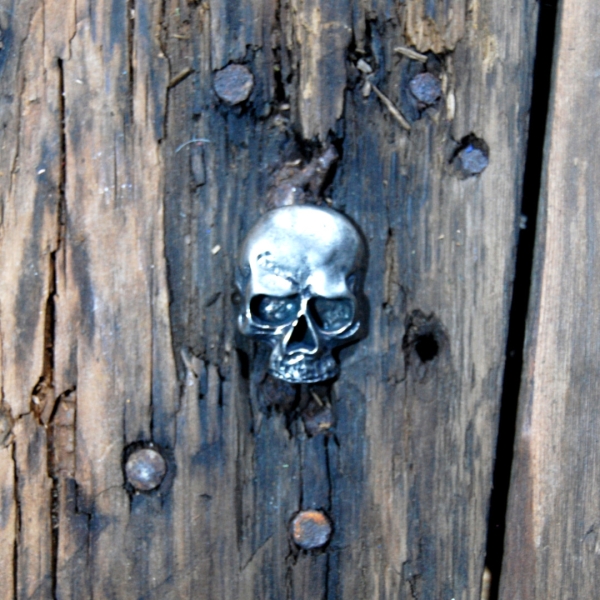 Decorative rivet skull
