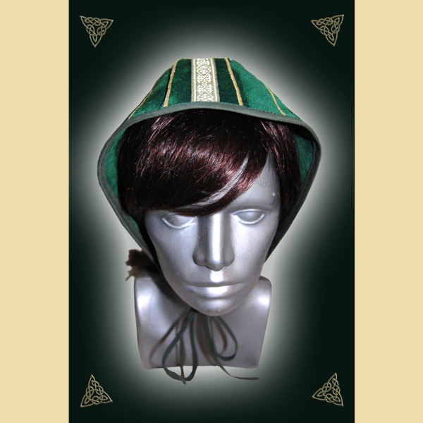 Green leather bonnet