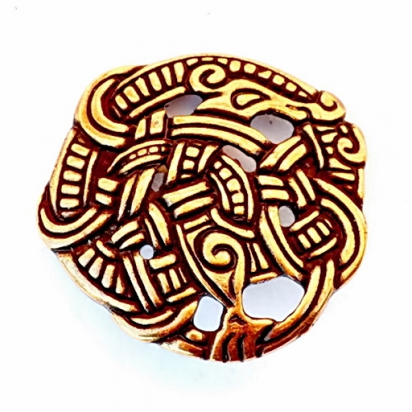 Viking Brooch Urnes Snake