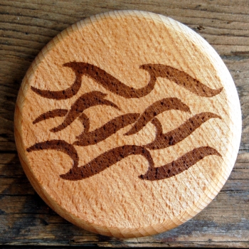 Wood cover for Glasses and Mugs - Aqua