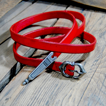 Hochmittelalterlicher Gürtel in blau