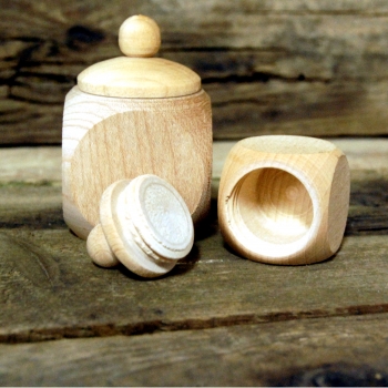 Wood Box with Screw Cap