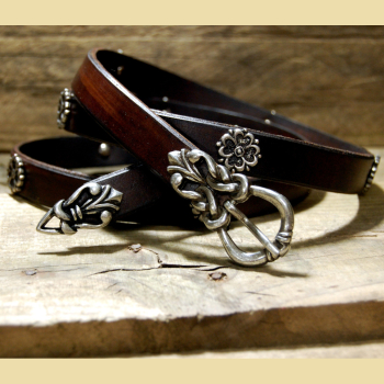 Mittelalter Prunkgürtel Liv - dunkelbraun