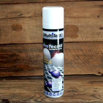 Waterproofing spray for fabrics, suede and smooth leather
