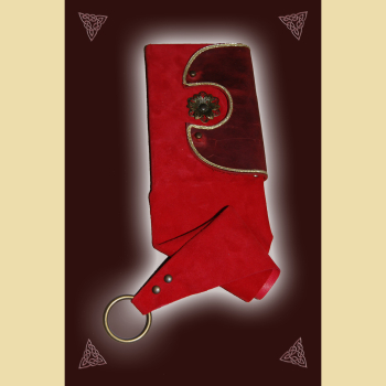 Beutelbuch aus rotem Leder